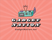 Gadget Nation logo on starburst